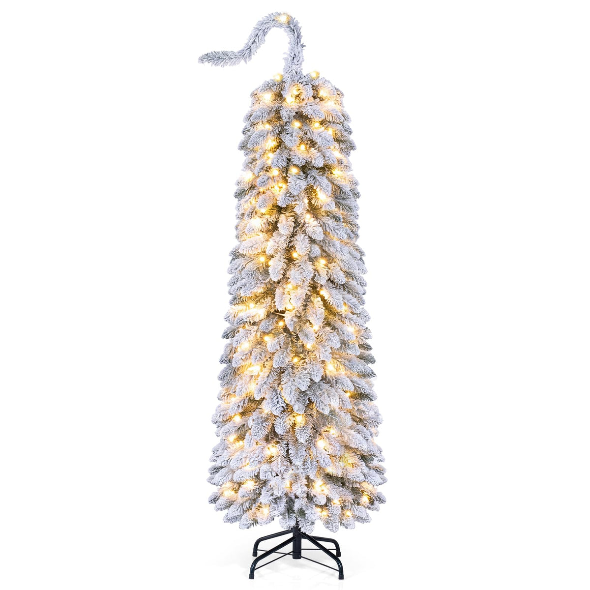 5/6FT Pre-lit Christmas Tree, Hinged Xmas Tree