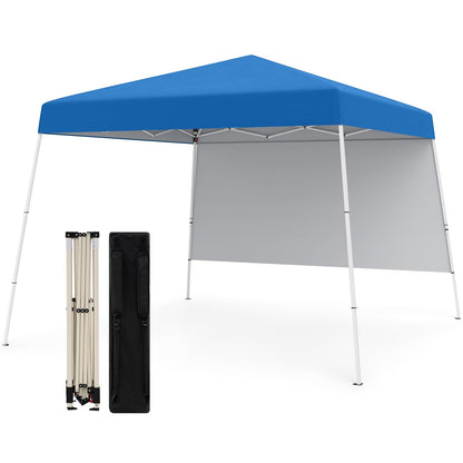 300 x 300 cm Pop up Canopy Tent with 1 Sidewall and Portable Backpack
