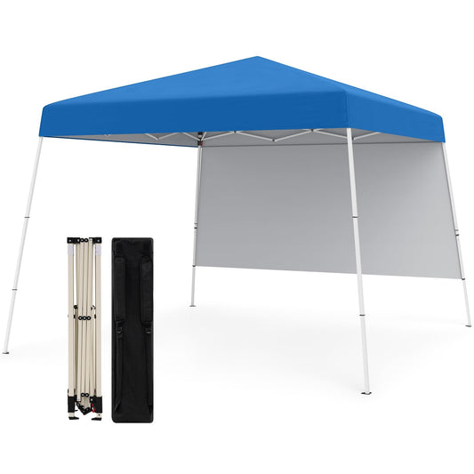 300 x 300 cm Pop up Canopy Tent with 1 Sidewall and Portable Backpack