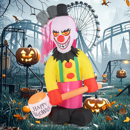240 CM Giant Halloween Inflatables with Hammer and Sandbags