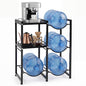 3-Tier 18.9 L Water Jug Holder with Shelves for Home Kitchen Office