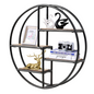 Giantex Wall Mounted Round Shelf 4 Tiers Display Organiser Unit Decorative Ledge