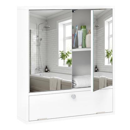 Bathroom Mirror Cabinet, Wall Mounted Storage Cupboard