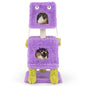 Cute Monster-Themed Cat Tower with 2 Private Condos and Soft Long Plush