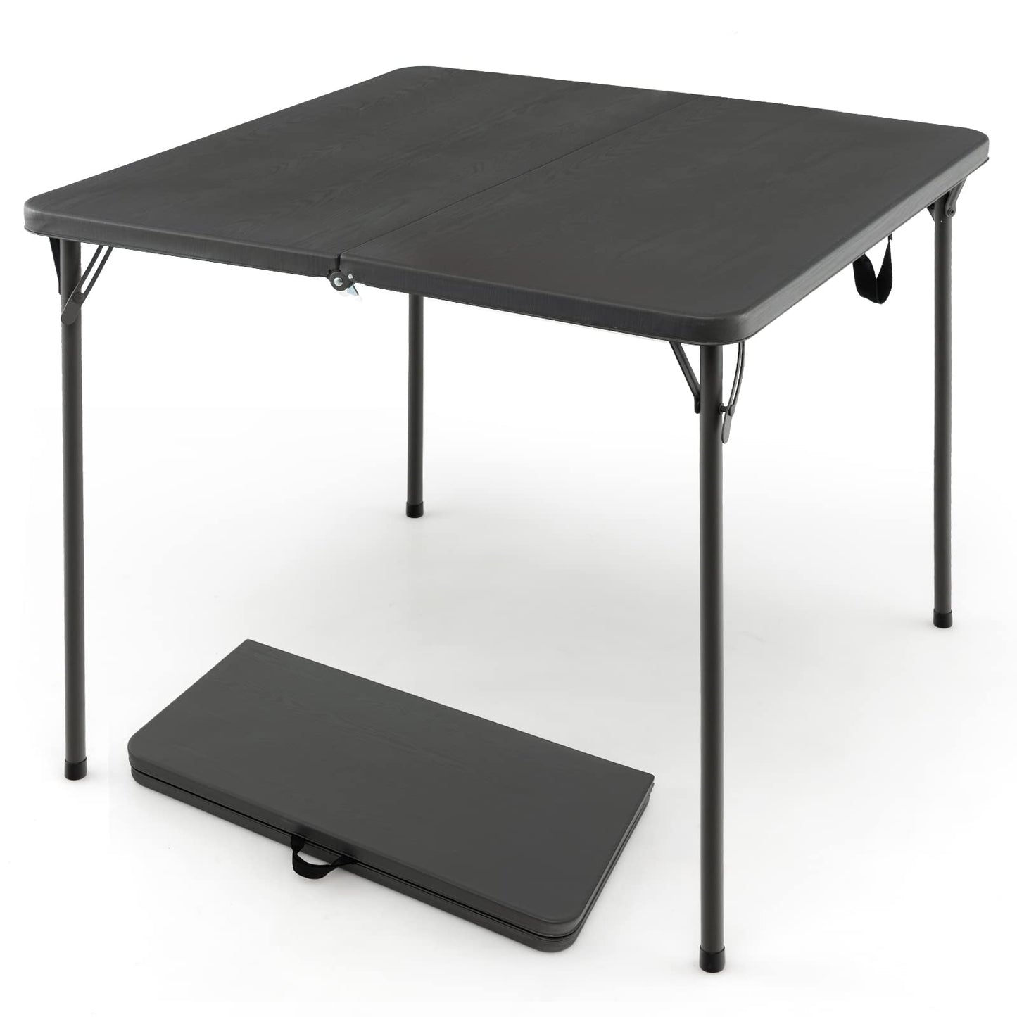Portable Plastic Dining Camping Trestle Table for Indoor Outdoor Use