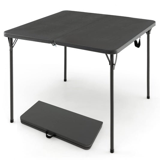 Portable Plastic Dining Camping Trestle Table for Indoor Outdoor Use