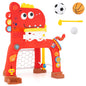 Dinosaur Toddler Basketball Hoop and Soccer Ball Activity Center