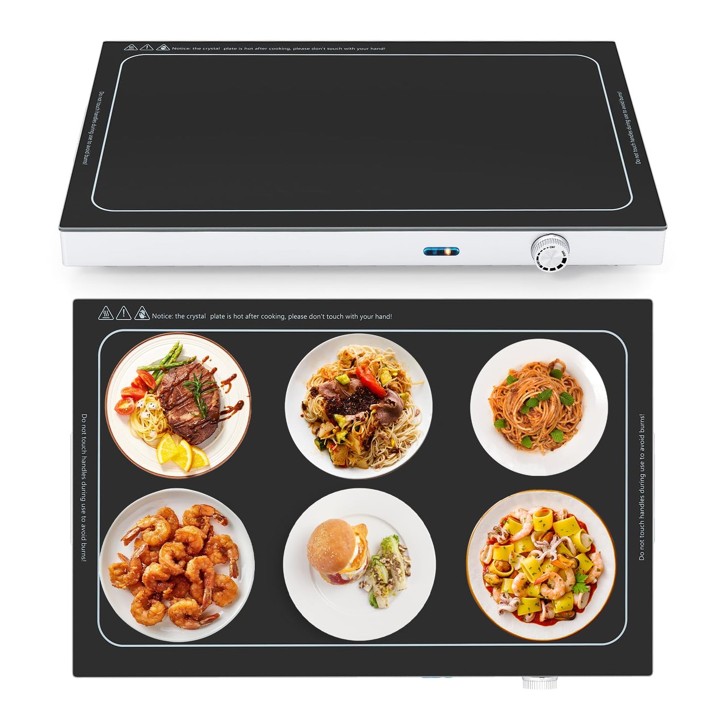 Electric WarmingTray with Adjustable Temperature