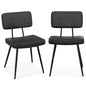 Kitchen Faux Leather Upholstered Dining Chair Set of 2