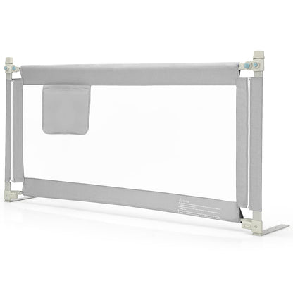 145cm Height Adjustable Bed Rail with Storage Pocket and Safety Lock