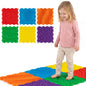 6 PCS Tactile Sensory Mats, Puzzle Floor Tiles (Colorful)