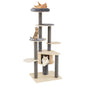 Cat Tree, Tall Multi-Layer Cats Tower with Comfy Padded Top Perch
