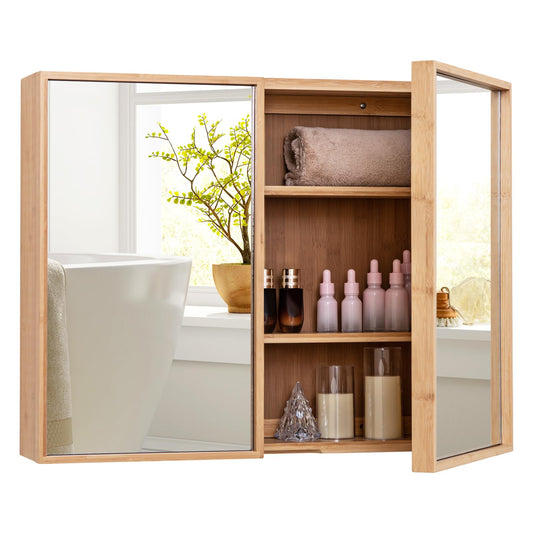Wall Mounted Storage Cupboard with Reversible Double Door