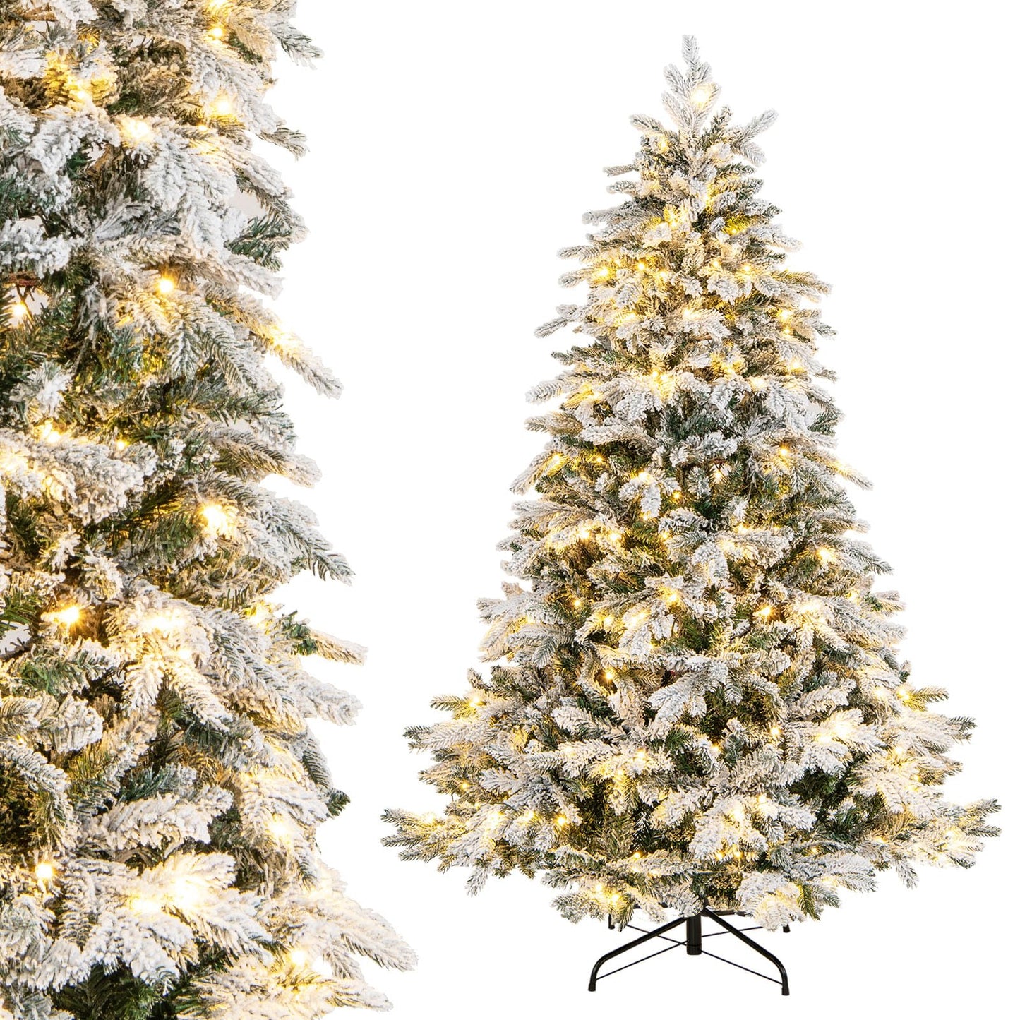 Artificial Xmas Tree Flocked Christmas Tree with Branch Tips