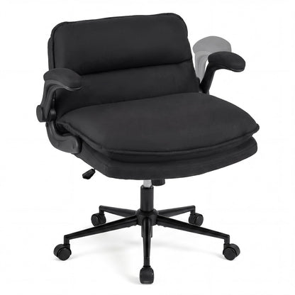 Criss Cross Office Chair on Wheels, Wide Seat Desk Chair