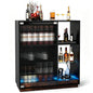 Wine Bar Cabinet with LED Lights, Remote & APP Control