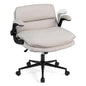 Criss Cross Office Chair on Wheels, Wide Seat Desk Chair