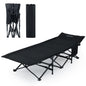Foldable Camping Cot for Adults Heavy Duty Sleeping Bed with Slanted Headrest