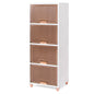4-Tier Storage Bins Stackable Storage Containers with Magnetic Doors