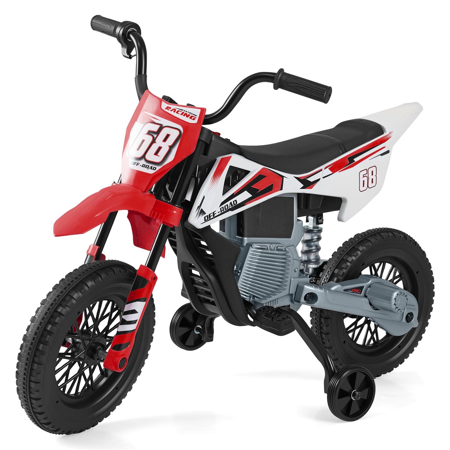 12V Kids Dirt Bike with Twist Throttle Grip Electric Motorcycle with Music
