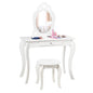 Kids Vanity Table and Stool 2 in 1 with Removable Mirror and Drawer