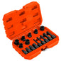 16pcs Impact Brake Caliper Socket Set with Engines and Hubs of Most Car Brands