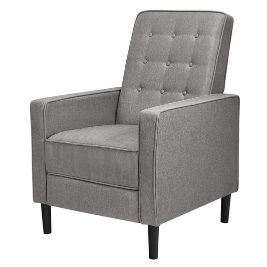 Giantex Accent Armchair, 3-Position Adjustable Sofa Chair Leisure Seat with Extendable Footrest