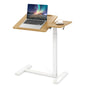 Mobile Over Bed Desk Height Adjustable Standing Laptop Cart with Tilting Tabletop