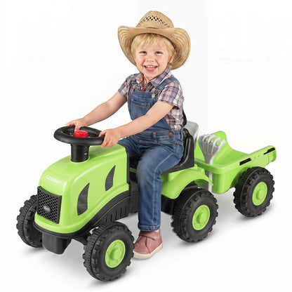 Kids Ride on Tractor with Detachable Trailer
