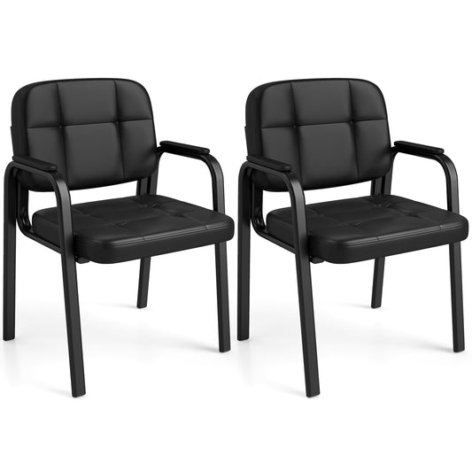 2 PCS Executive Office Chairs, PU Leather Reception Chairs