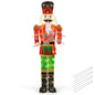 5FT Animated Nutcracker, Light Up Christmas Drummer Decoration