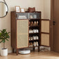 Bamboo Shoe Cabinet, 6-Tier Shoe Storage Cupboard
