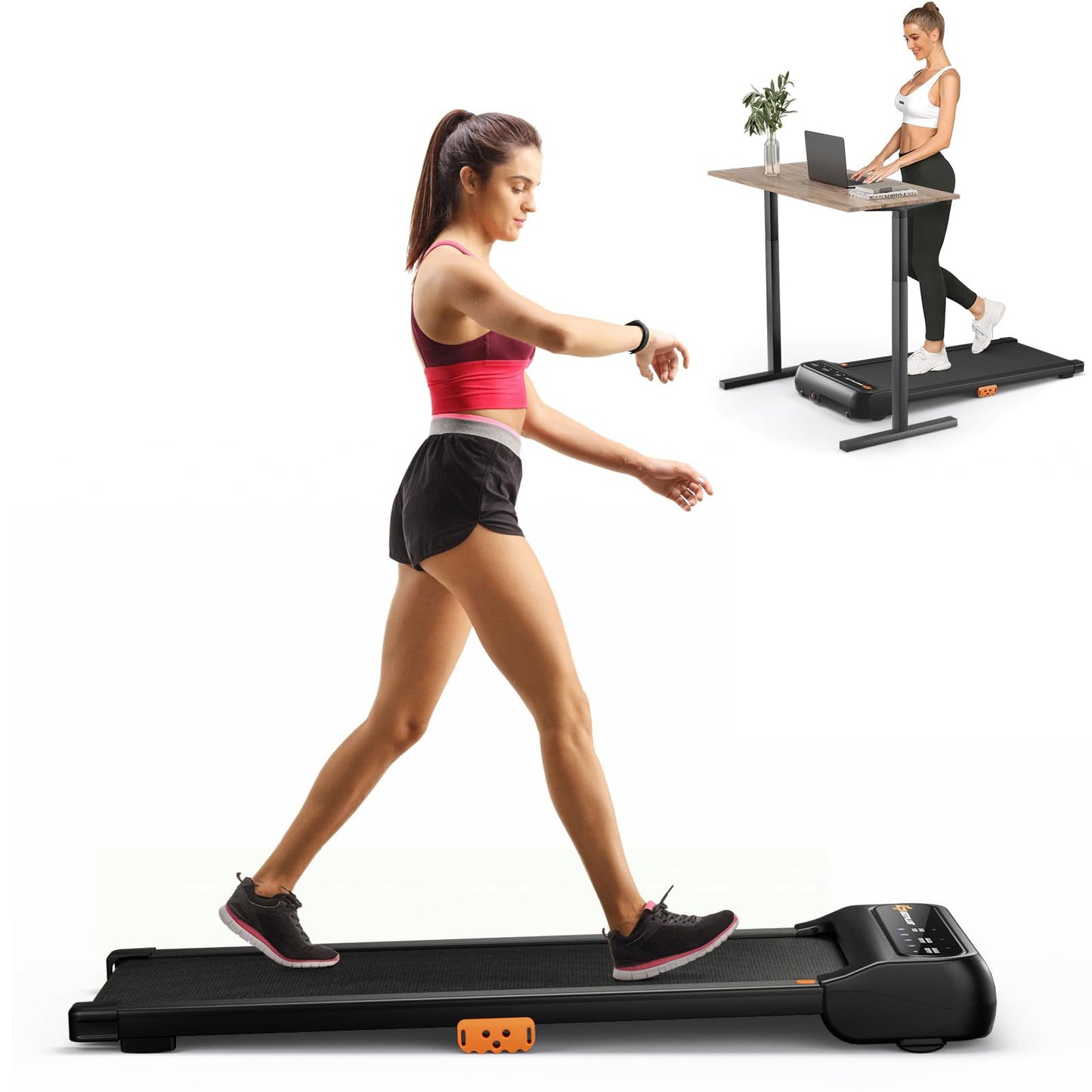 Under Desk Treadmill for Home/Office with 12 Preset Programs