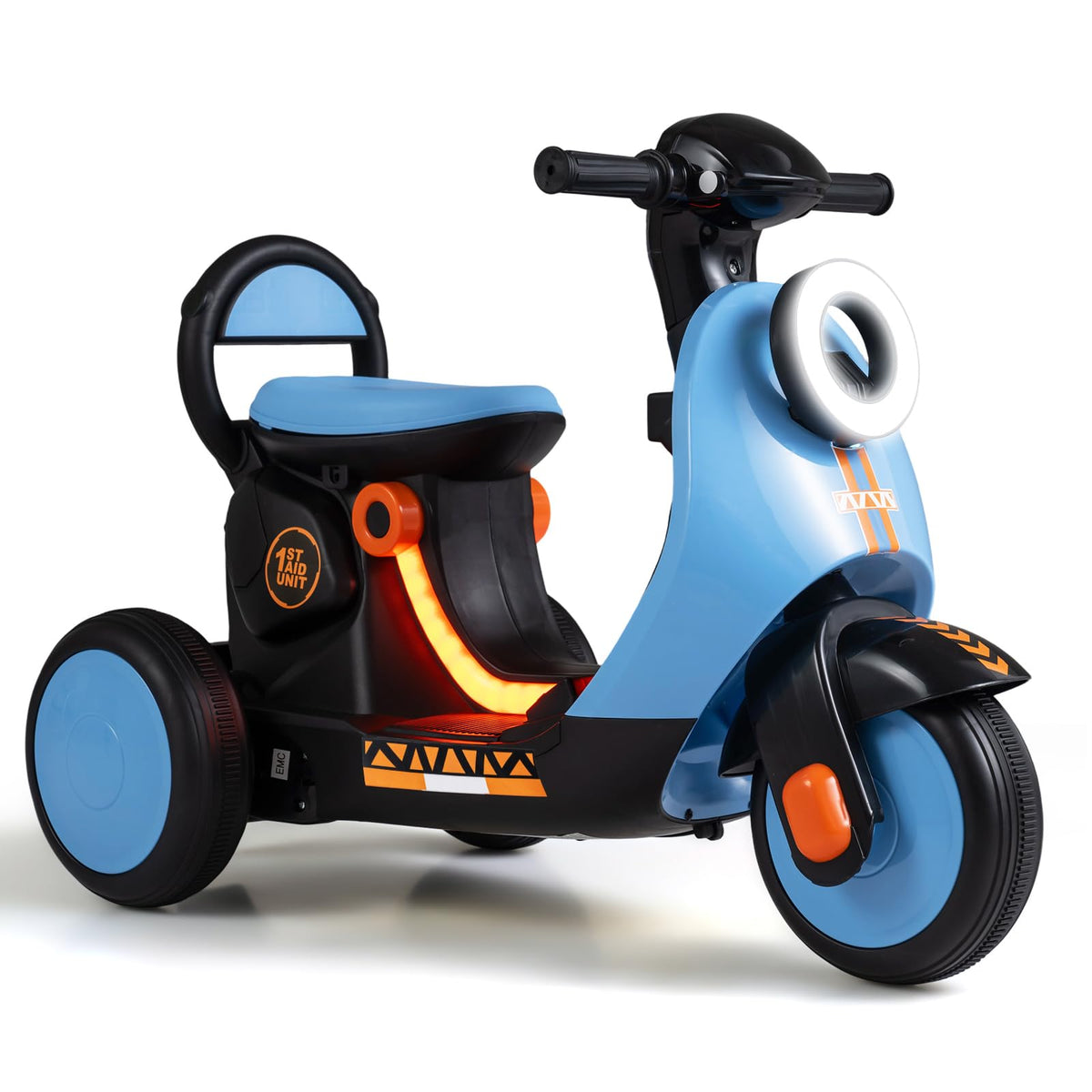 6V Kids Motorbike,Electric Ride On Motorcycle with Headlight