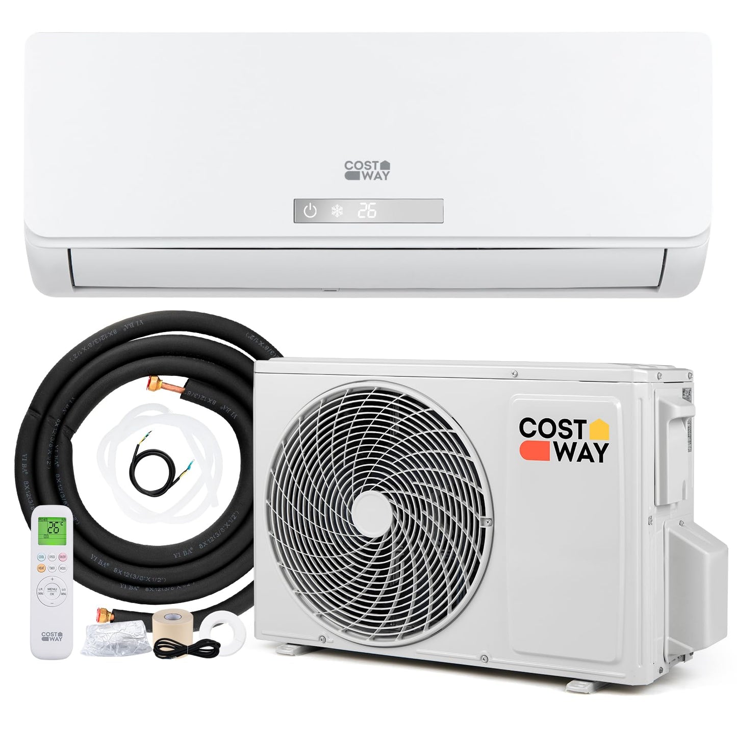 18000 BTU Mini Split Air Conditioner & Heater A++ Energy Efficient Inverter Split AC