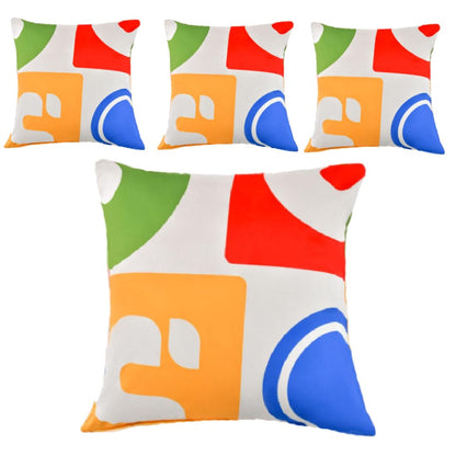 Soft Velvet Covered Decorative Throw Pillow Set of 4