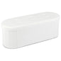 Oval Storage Ottoman Bench, Boucle Folding Footstool