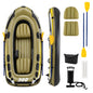 Inflatable Boat, 3/4-Person Fishing Raft Set