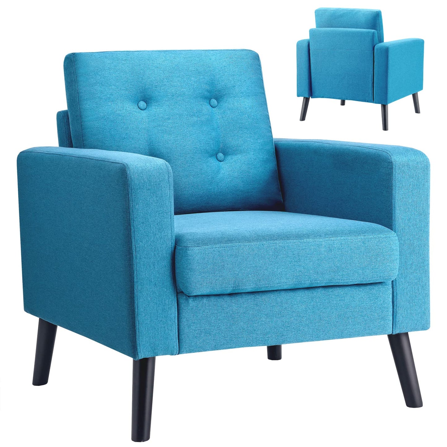 Modern Upholstered Accent Sofa Chair for Living Room
