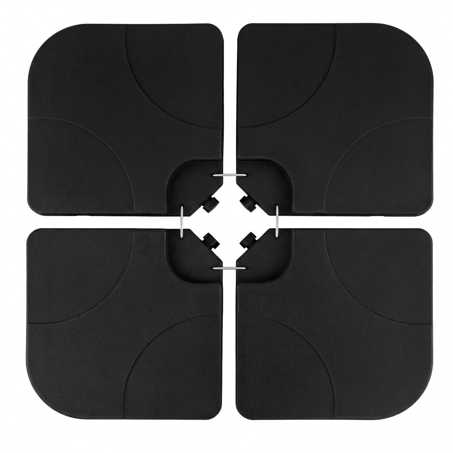 4-Piece 72 KG Heavy-Duty Cantilever Offset Patio Market Umbrella Base