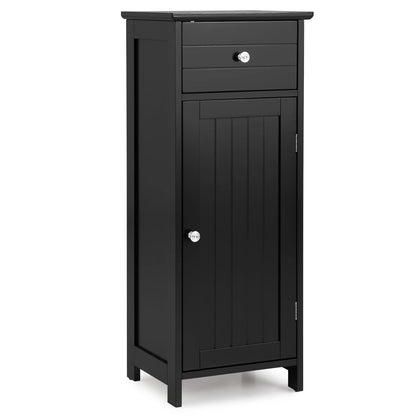 3-Tier Free-Standing Bathroom Cabinet with Drawer