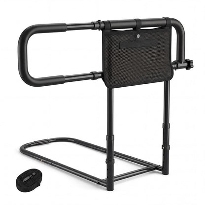 Foldable Bed Rail for Seniors with Adjustable Width and Height