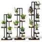 Set of 3 Plant Stand Set for Home Garden Patio Balcony