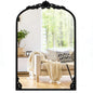 Dramatic Arched Wall Mirror with Baroque Ornate Frame
