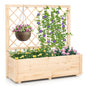 Freestanding Raised Garden Bed for Climbing Vine Plant Flower Vegetable