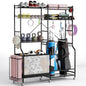 Sports Equipment Organizer Metal Ball Storage Rack with Adjustable Shelves