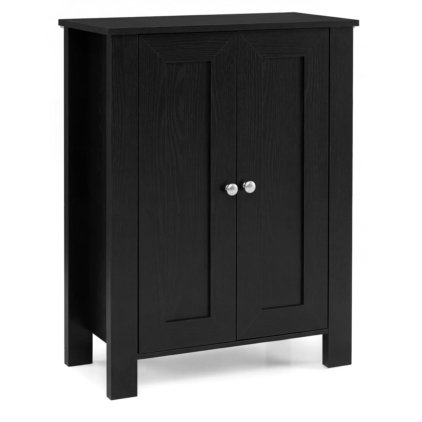Bathroom Storage Cabinet, Freestanding Storage Cupboard with Double Doors