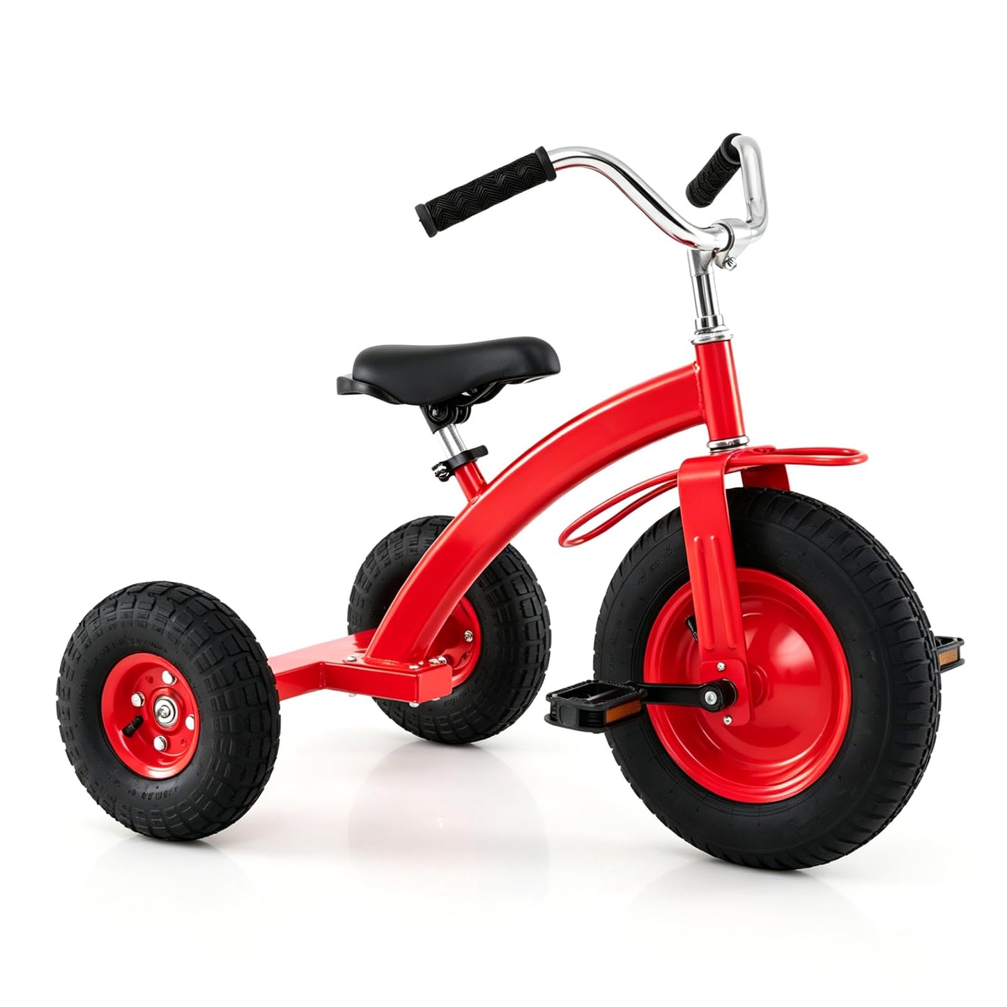 Kids Tricycle ( 84 x 55 x 68-77cm, without Storage Basket) | Carbon Steel Toddler Trike with Inflatable Rubber Tires