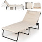 Garden Sunbed Sunbathing Recliner Outdoor Chaise Lounge Chair