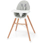 High Chair for Babies and Toddlers, Wooden Baby Highchair